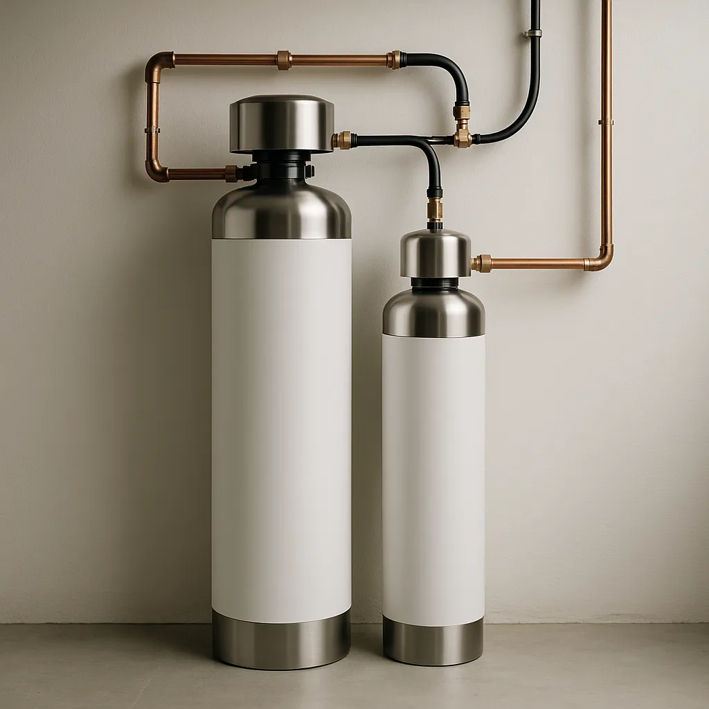 Système de filtration résidentielle complète installé au sous-sol